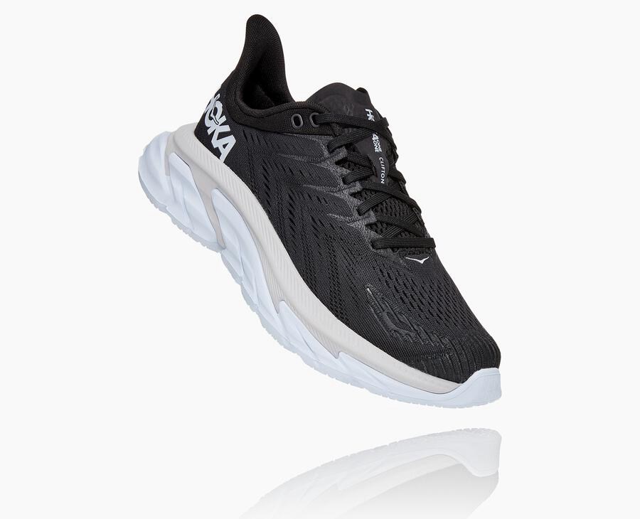 Hoka One One Løbesko Dame - Clifton Edge - Sort/Hvide - 683275IFU